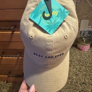 Best Dad Ever Embroidered Khaki Baseball Cap